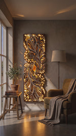 Dual Fish 3D Multi-Layered Wooden Mandala Wall Art Frame with Remote-Controlled LED Backlight video