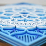 Multi Layered Wooden Mandala with Royal Blue Colors image 3