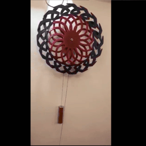 Kinetic sculpture flower model