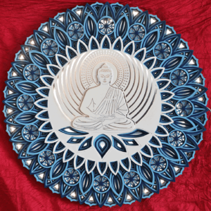 Illuminated Buddha Mandala Frame
