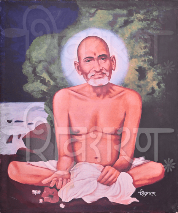 Gajanan-maharaj-hand made acrylic painting