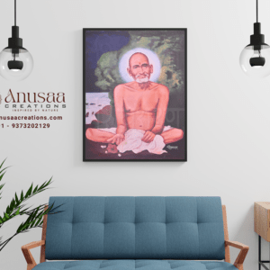 Gajanan-maharaj-hand made acrylic painting