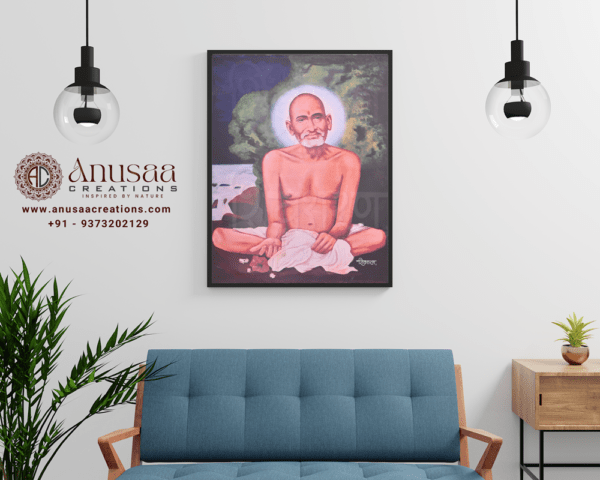 Gajanan-maharaj-hand made acrylic painting