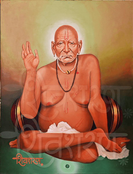 Swami-Samartha-Hand-painting-acrylic-colours