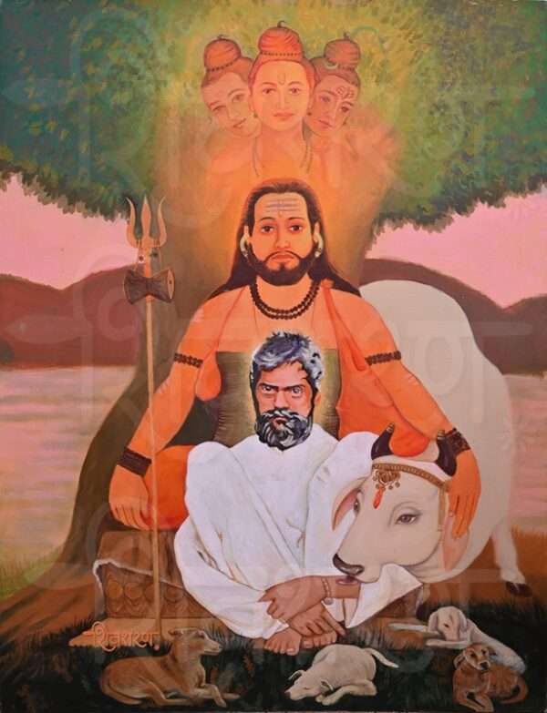 shankar maharaj gorakhnath maharaj hand painting