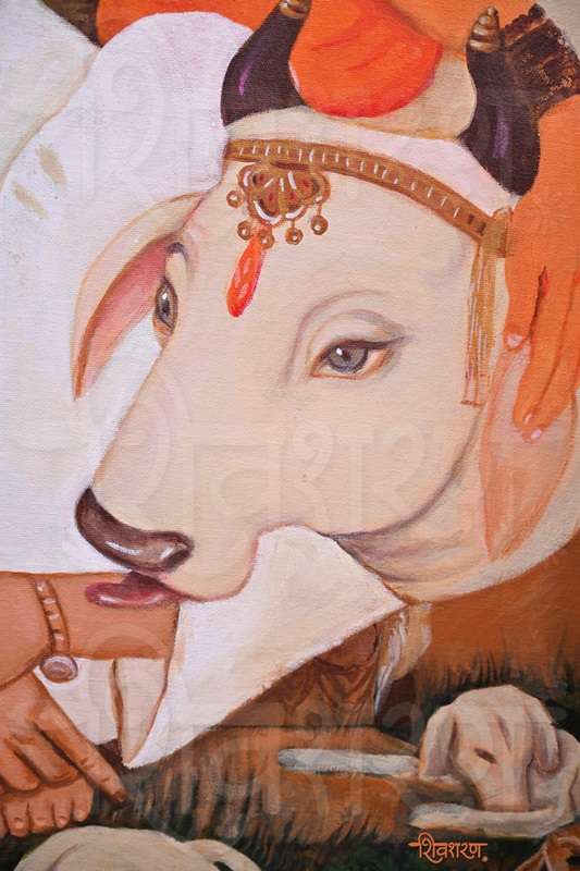 shankar maharaj gorakhnath maharaj hand painting