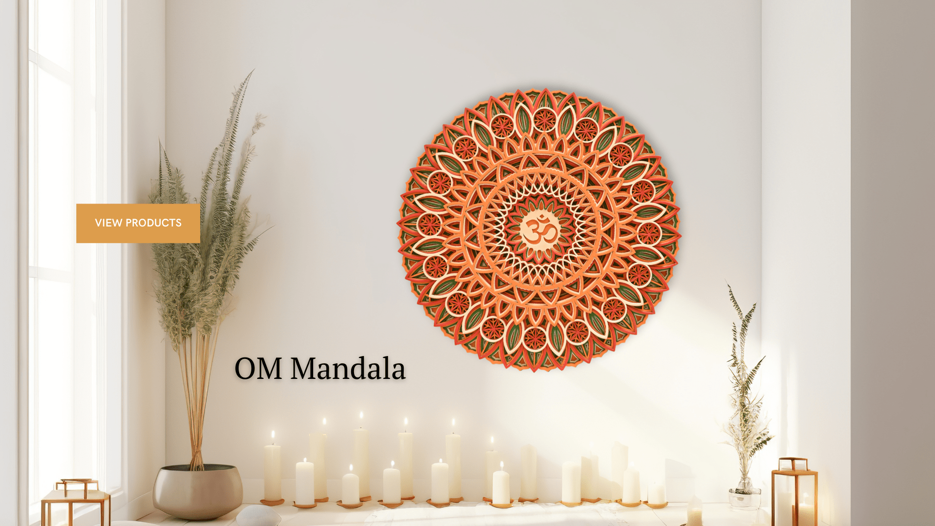 OM Mandala Banner