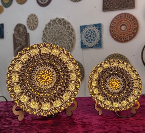 6 and 8 inch mandala photos square