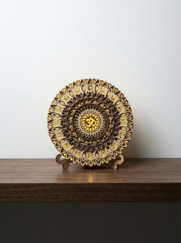 OM Mandala 6 Inches with LED lights OM-Mandala-6-Inches-with-LED-lights