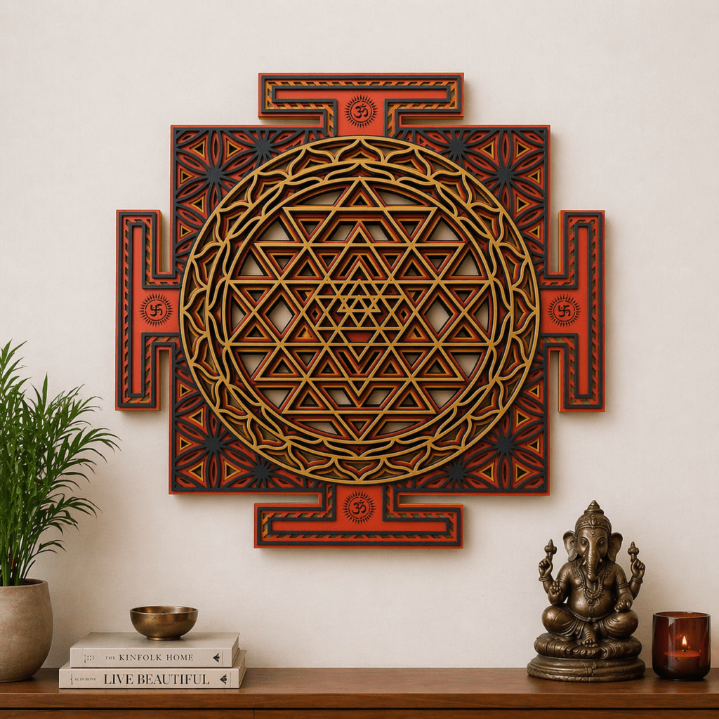 Shree Yantra with LED lights