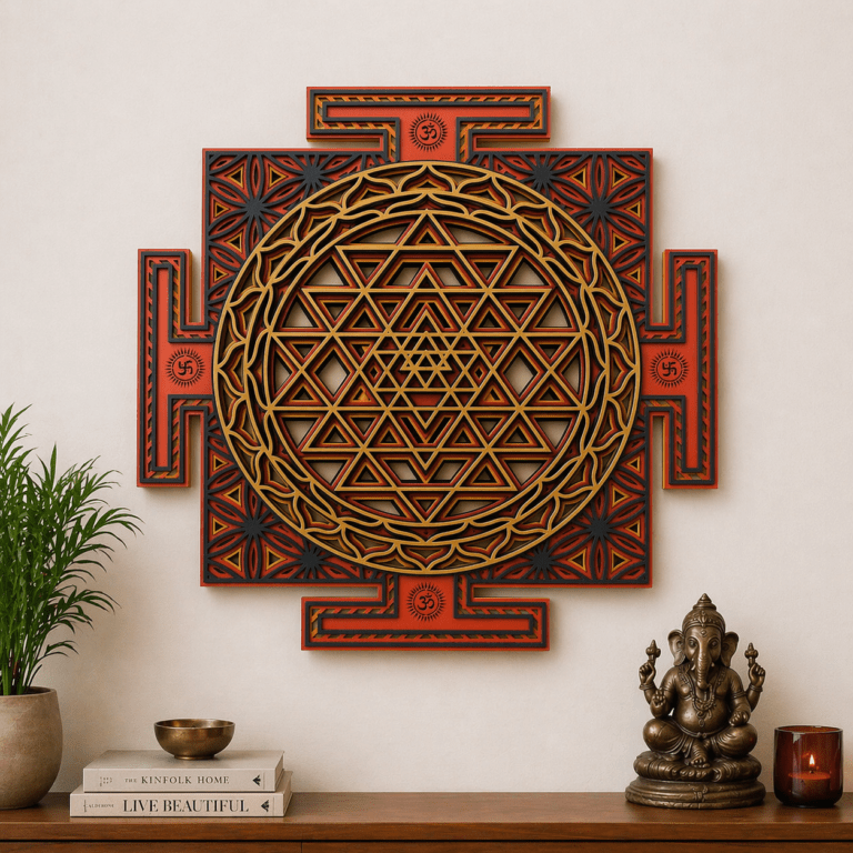 Shree Yantra Wall Decor: Meaning, Benefits & Why Every Home Needs This Sacred Geometry