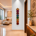 Seven chakras wall hanging frame