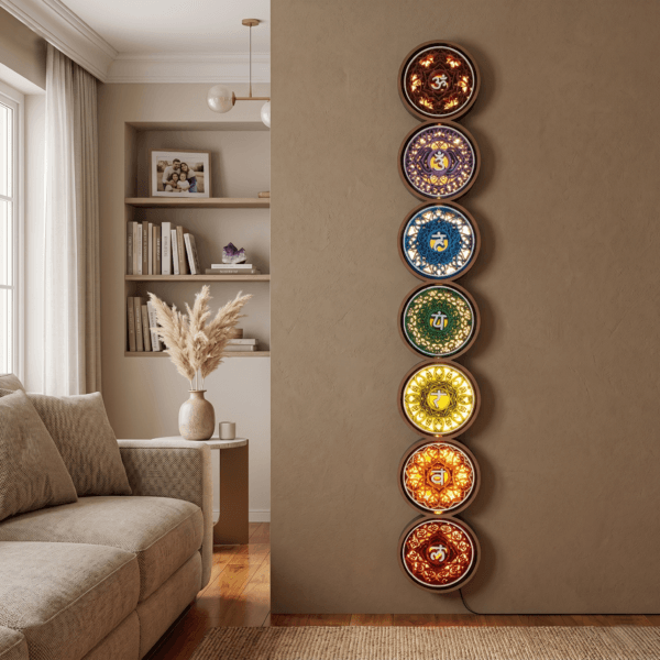 7 Chakras wall art 4 feet in height
