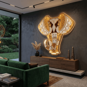 Multi Layered Elephant with light photo