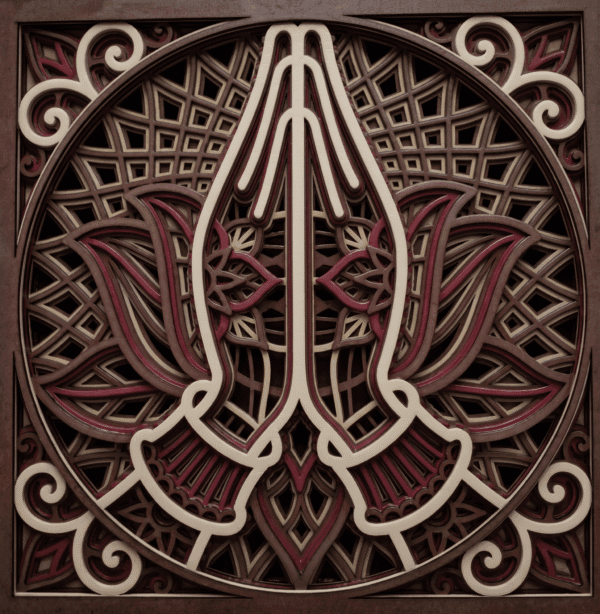 Namaste Mandala close up photo