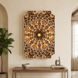 Prism Mandala with LED light ON