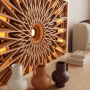 Ray of Sun frame with LED light closup